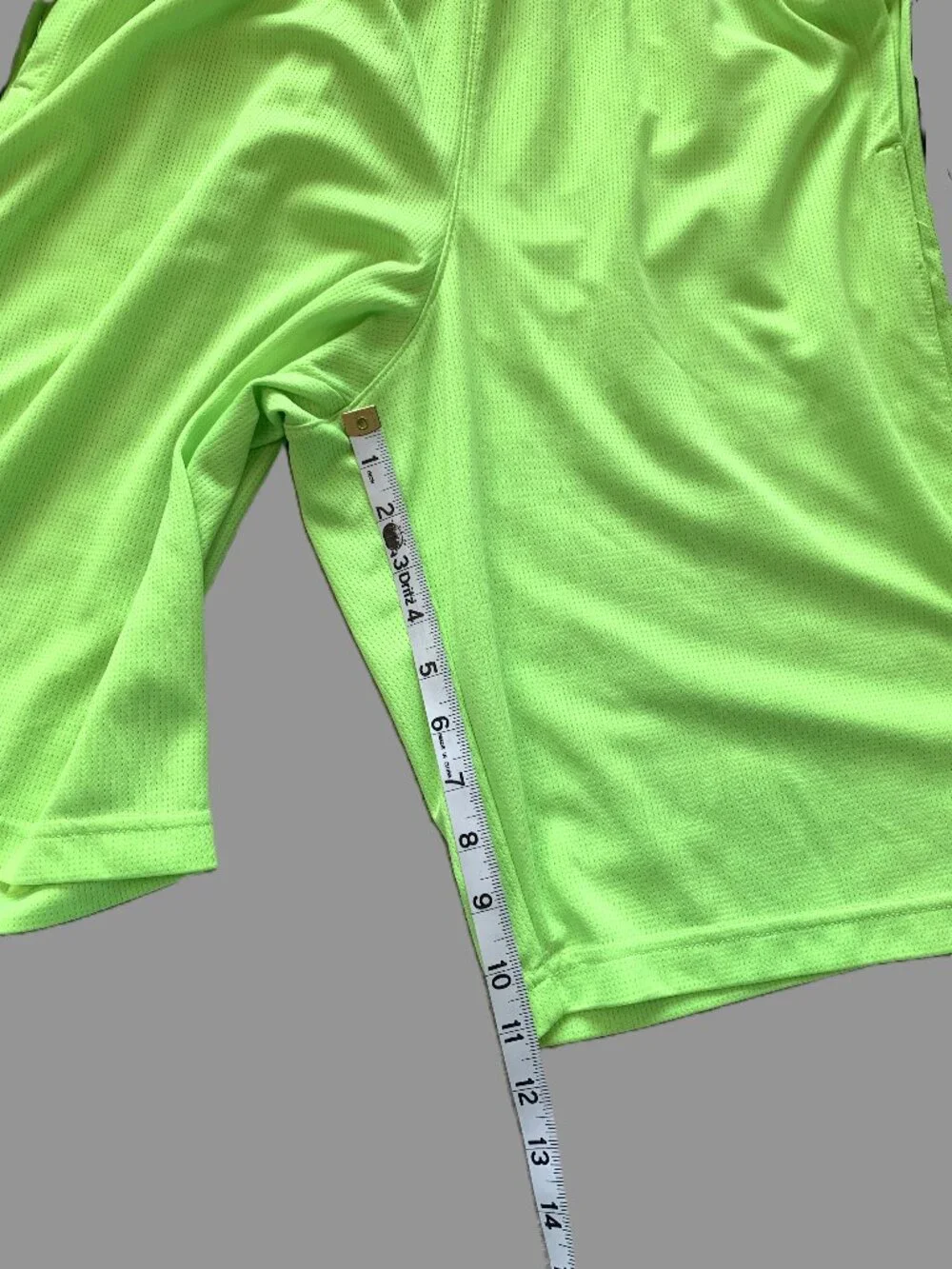 Xersion Active Short Men Neon Yellow Adjustable Waist Size M
